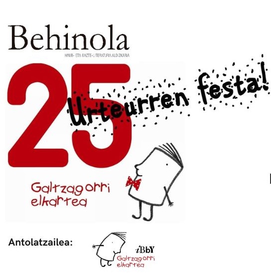 Behinola aldizkariaren 25. urteurren festa egingo dugu